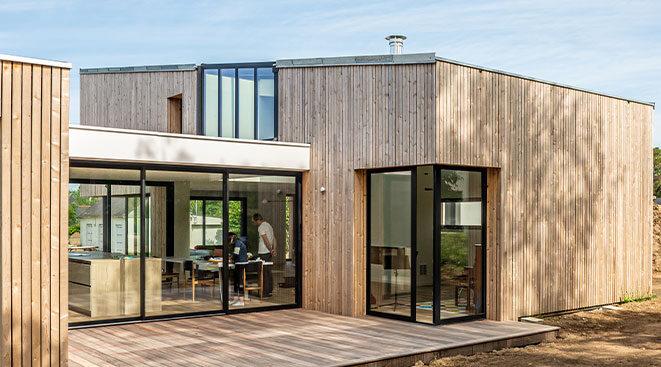 baies coulissantes à angle sans poteau à GALANDAGE